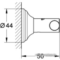 Крючок для ванны Grohe Essentials Authentic 40656001 (хром)