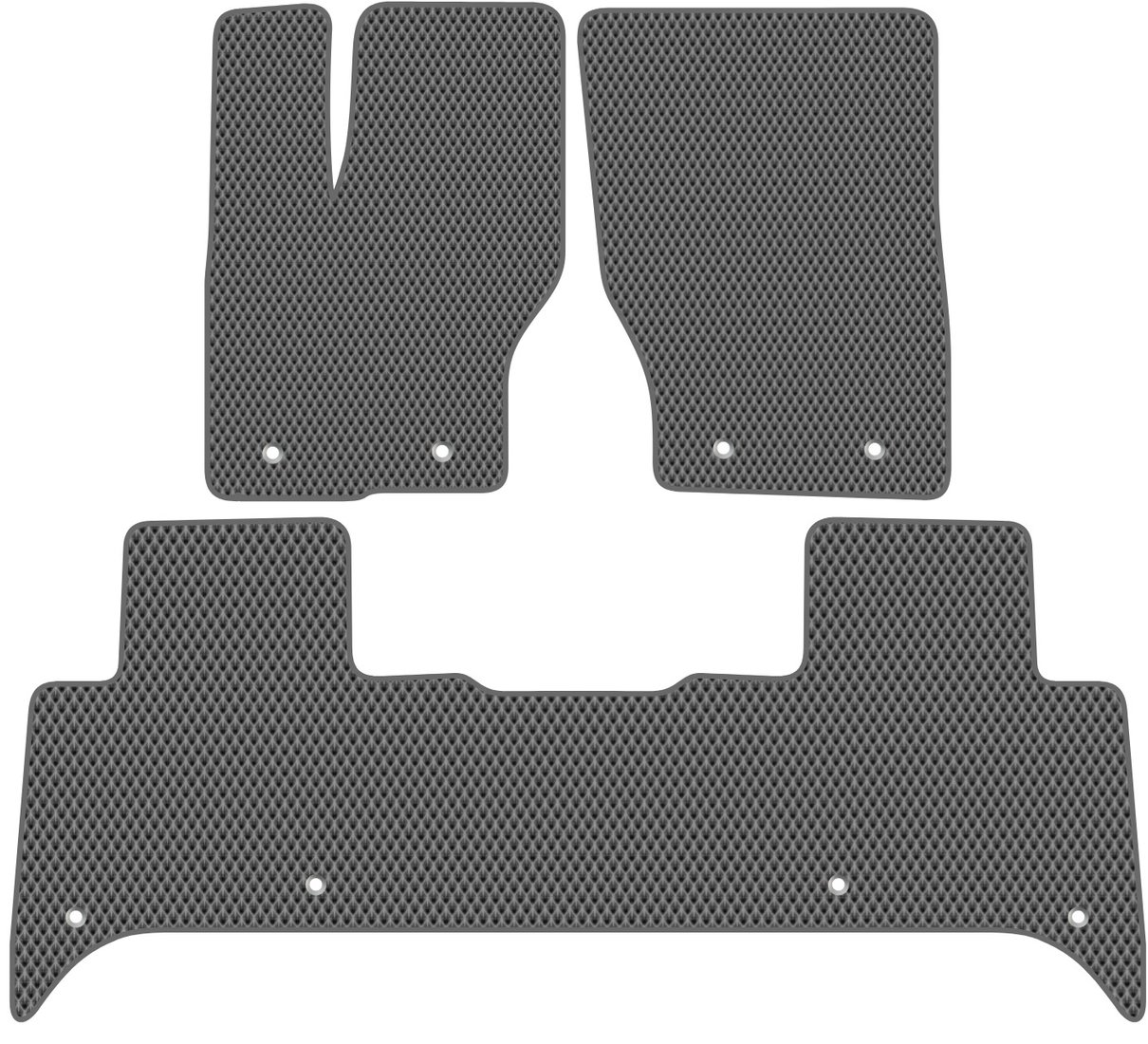 

Комплект ковриков для авто Alicosta Land Rover Discovery V (suv / L462) 2016 - Н.В. (серый, ромб)