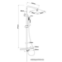 Душевая система  Invena Svart Basic AU-85-D04-X