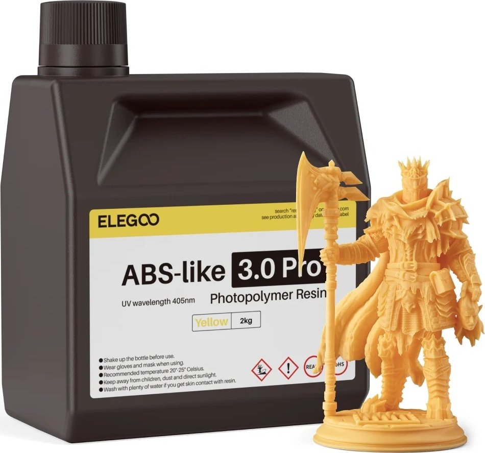

Фотополимер Elegoo ABSlike V3.0 Pro 2кг (желтый)