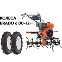 Мотокультиватор бензиновый Skiper SP-720S + колеса BRADO 4.00-8 (комплект)