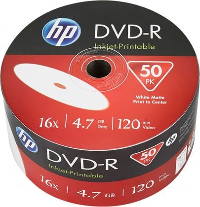 

DVD-R диск HP 4.7Gb 16x 69302 (50 шт.)