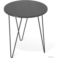 Журнальный столик Sheffilton SHT-CT27 (черный муар/черный глянец)