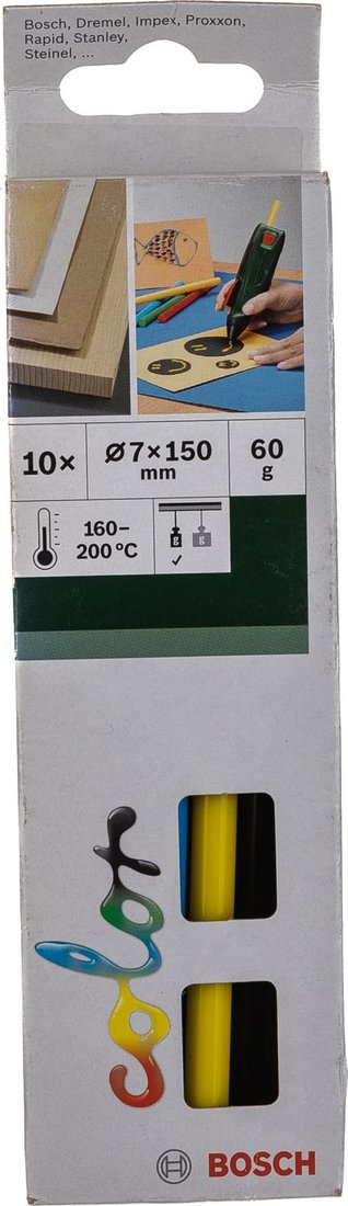 

Клеевые стержни Bosch 2609256D30 (10 шт, разноцветный)