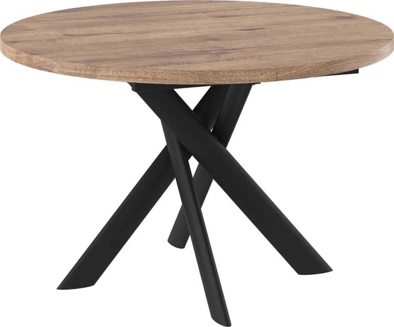 

Кухонный стол Мамадома Ronaldo-120 раздвижной 120-160 (дуб веллингтон/черный)