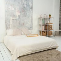 Плед Casa Conforte Nonna Inspiration 200x220 6154603 (слоновая кость)