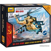 Сборная модель Звезда Советский ударный вертолет "Ми-24В"