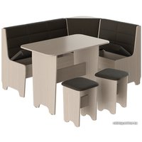 Обеденная группа Трия Техас исп. 2 (дуб белфорт/кашемир коричневый)