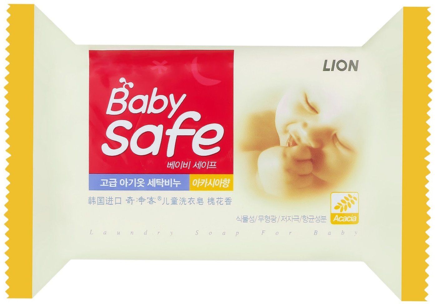 

Хозяйственное мыло Lion Baby Safe с ароматом акации 190 г