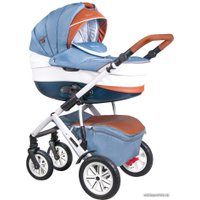 Универсальная коляска Coletto Verona Avangard (2 в 1, V-03, белые колеса)