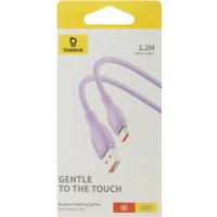 Кабель Baseus Pudding Series Fast Charging Cable 100W USB Type-A - USB Type-C (1.2 м, фиолетовый)