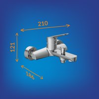 Душевой гарнитур  Cersanit Flavis 63035 + Vibe 63067
