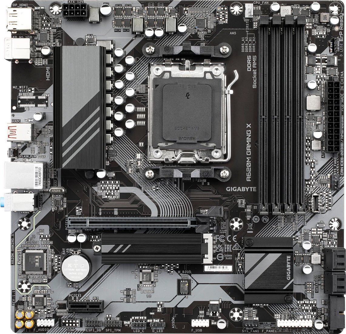 

Материнская плата Gigabyte A620M Gaming X (rev. 1.1)