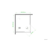 Душевой уголок Royal Bath RB1085HPD-C-BL 85х100