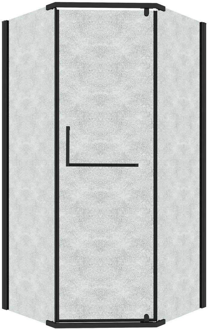 

Душевой уголок Grossman Pragma 90x90x195 302.K33.03.9090.21.02 (черный матовый/шиншилла стекло)