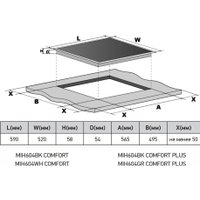 Варочная панель Meferi MIH604BK Comfort Plus