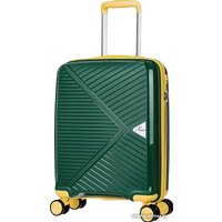 Чемодан-спиннер L'Case Lyon 55 см (сочная зелень/жёлтый)