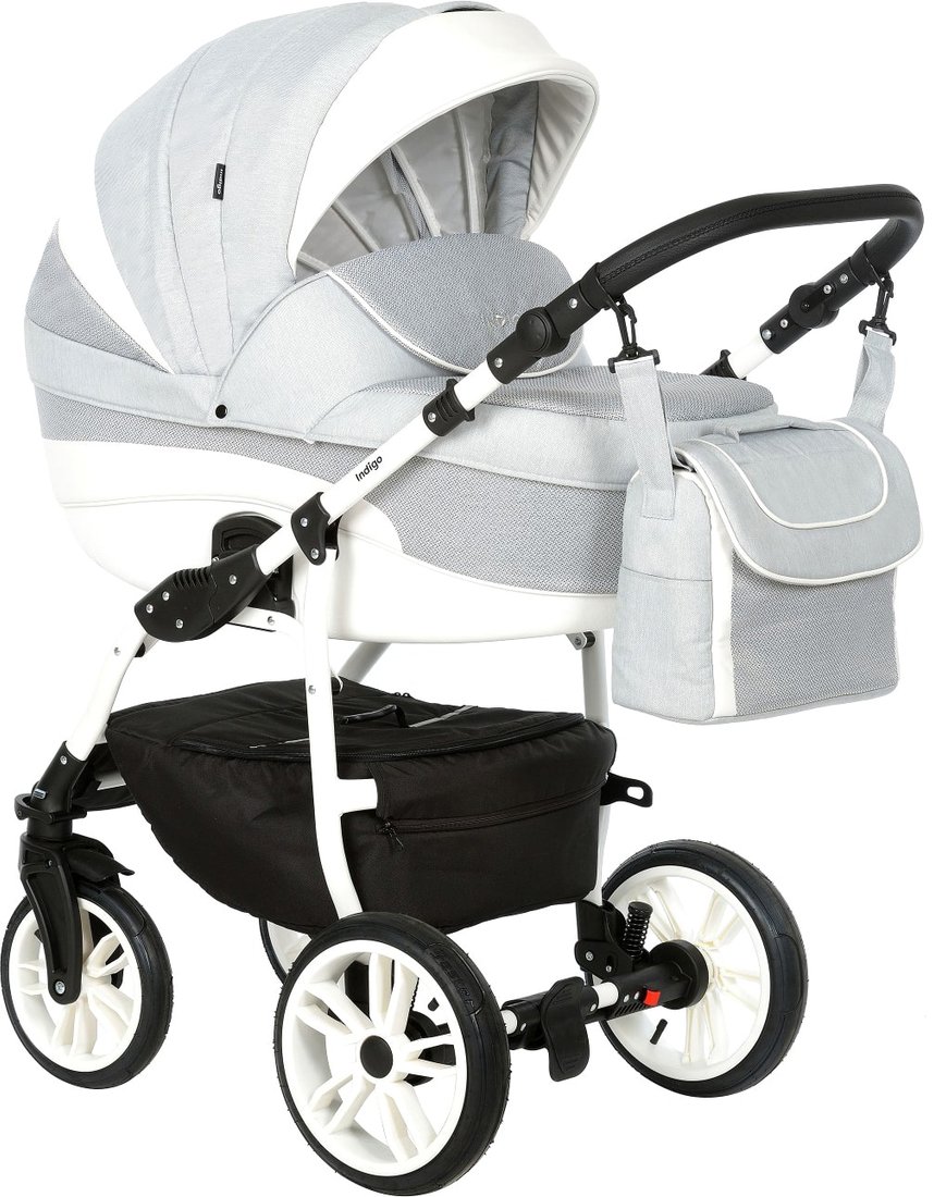 

Универсальная коляска Indigo indigo (2 в 1, In 02, светло-серый)