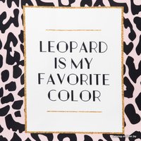 Полотенце Этель Leopard 5423079 (розовый/черный)