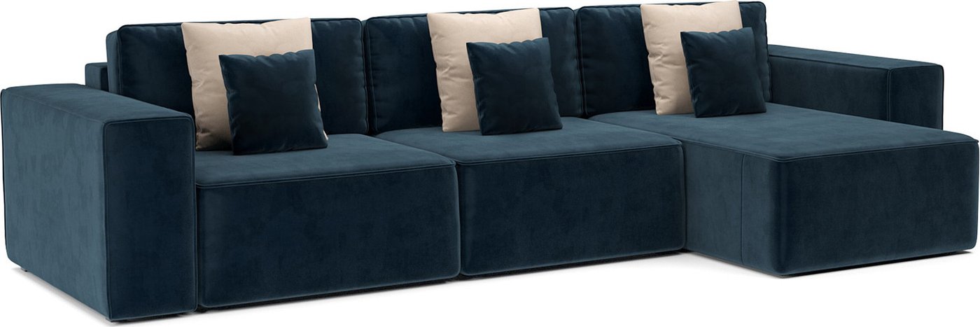 

Угловой диван Мебель-АРС Фессалия правый угол (темно-синий Luna 034)