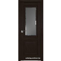 Межкомнатная дверь ProfilDoors 2.88XN L 60x200 (дарк браун, стекло square графит)