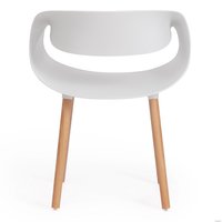 Стул с подлокотниками TetChair QXX mod. C1058 (белый/натуральный)