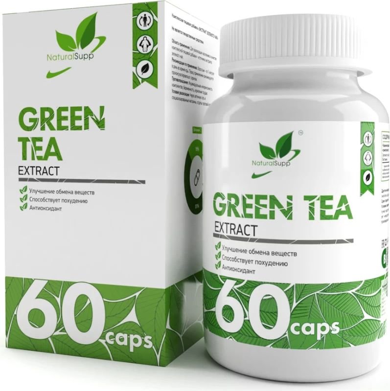

Витамины, минералы NaturalSupp Экстракт зеленого чая/Green tea extract (60 капсул)