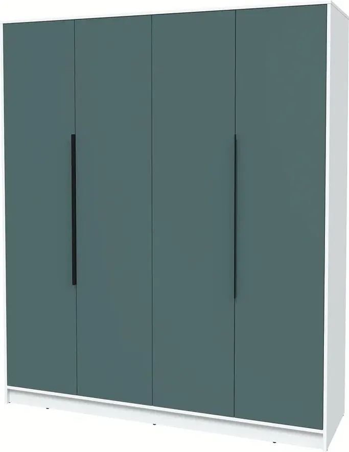 

Шкаф распашной Интерлиния Концепт КТ-Ш4 Глосс (белый платинум/верде)