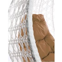 Подвесное кресло M-Group Для двоих Люкс 11510101 (белый ротанг/бежевая подушка)