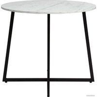 Кухонный стол Signal Luna LUNABMAC (белый мрамор/черный)