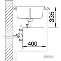 Кухонная мойка Blanco Nova 45 S (антрацит) + Mida Silgranit (антрацит) 510442M2