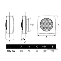 Осевой вентилятор CATA LHV 160
