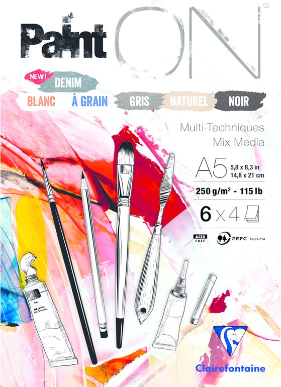 

Альбом для рисования Clairefontaine Paint'On 975409C (24 л)