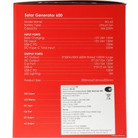 Портативная зарядная станция Itel Solar Generator 600 150000mAh (черный)