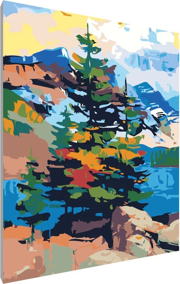 

Картина по номерам PaintLine Ели в горах NOSI-A01A4