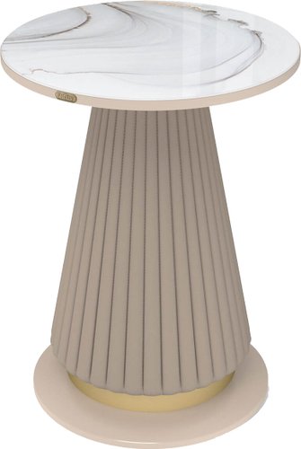 Журнальный столик Sheffilton SHT-CT38-C2 (корица/мраморное золото)