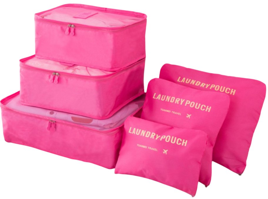 

Органайзер для хранения ILikeGift Laundry pouch 133-026 (6шт, фуксия)