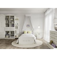 Кровать ДСВ МС Ki-Ki КРД 900.1 (белый)