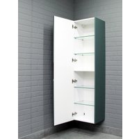  Домино Шкаф-пенал для ванной 40 Garden без ящика (зеленый)