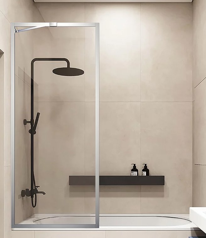 

Стеклянная шторка для ванны Veconi 80x150 PL85-80-01-C7 (стекло прозрачное/хром)
