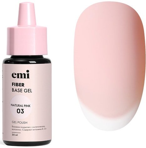 

Основа Emi E.MiLac Fiber Base Gel Natural Pink №3 (30 мл)