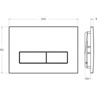 Панель смыва Cezares SLIDER-BTN-BORO (брашированное золото) в Бресте