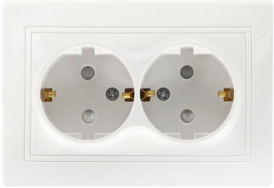 

Розетка SmartBuy Венера SBE-01w-16-S2-1Z-c