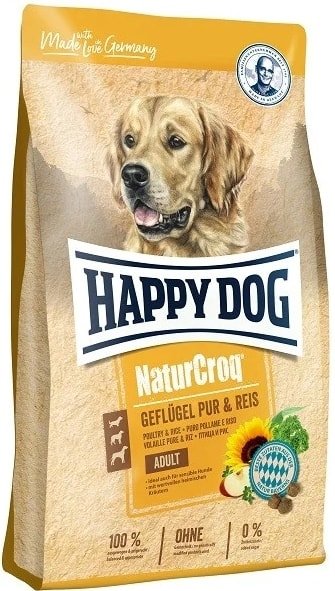 

Сухой корм для собак Happy Dog NaturCroq Gefluegel Pur & Reis 4 кг