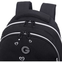 Школьный рюкзак Grizzly RG-660-4 (черный/серебряный)