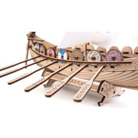 Сборная модель Eco-Wood-Art Корабль Драккар