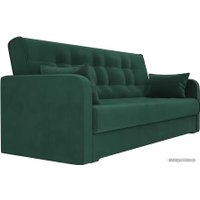 Диван Лига диванов Надежда 103073 (велюр, зеленый)