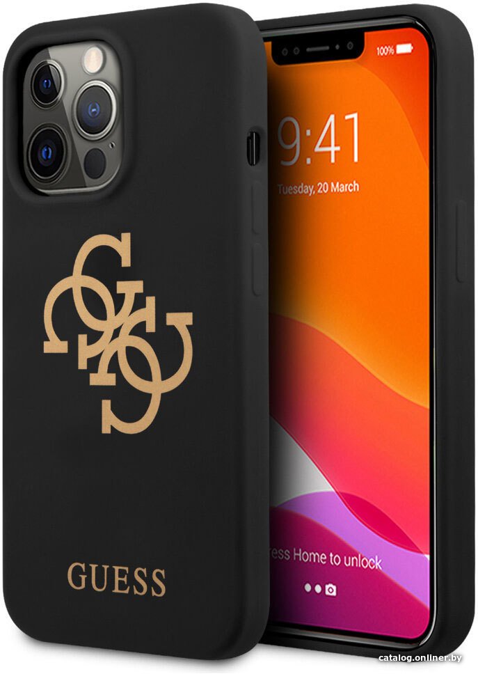 Чехол для телефона CG Mobile Guess для iPhone 13 Pro GUHCP13LLS4GGBK
