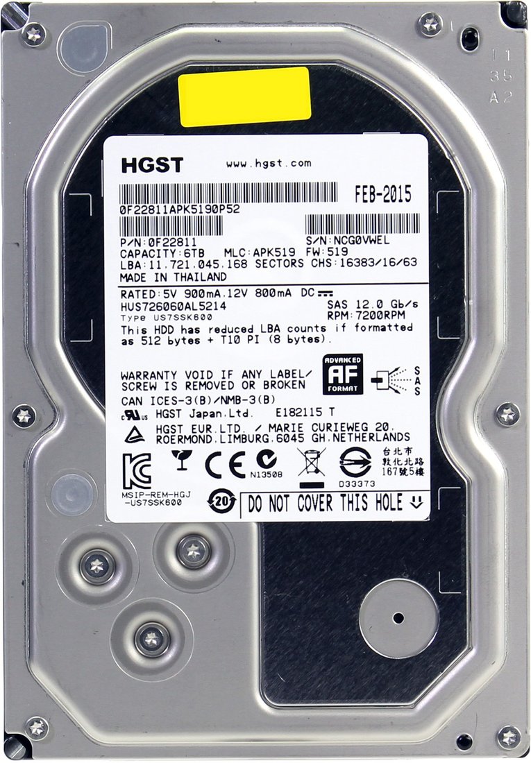 

Жесткий диск HGST Ultrastar 7K6000 6TB [HUS726060AL5214]