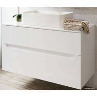  Alavann Тумба Stella 100 с умывальником Олимпия 56 1719 (камень, белый)